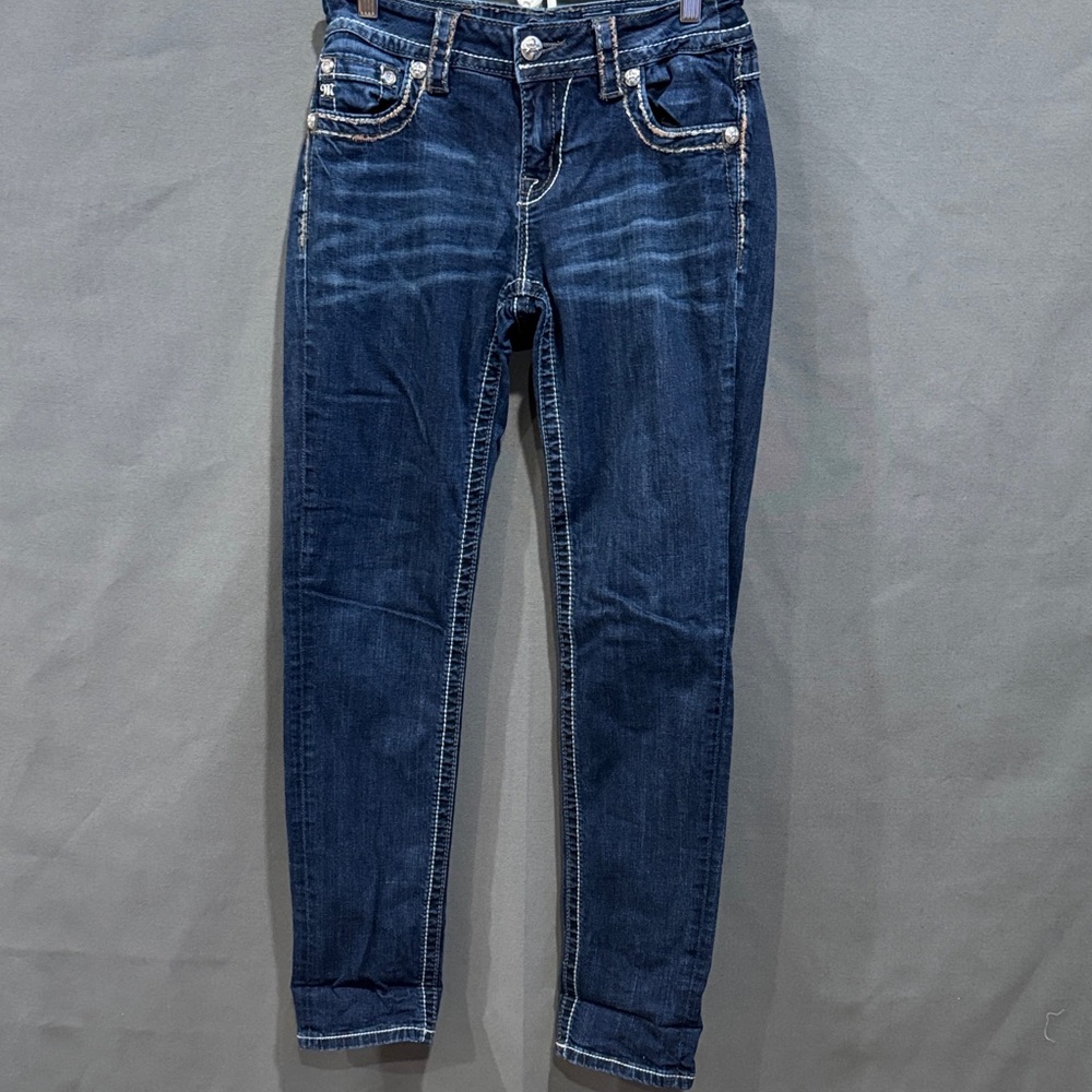Miss‎ ME Essentials Dark Blue Skinny Jeans size 28